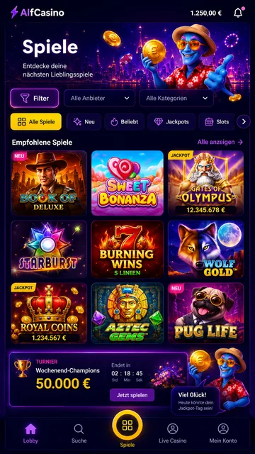 Mobile Spielauswahl